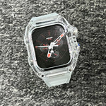 Load image into Gallery viewer, Apple Watch Case - White Crystal Design case with 316 metal buttonsl

