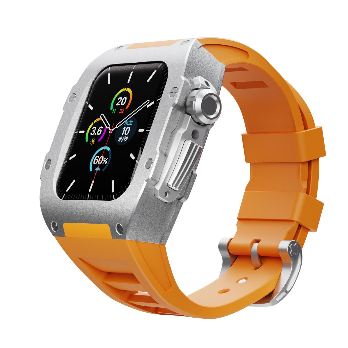 Apple Watch Case -Silver Aluminum Case