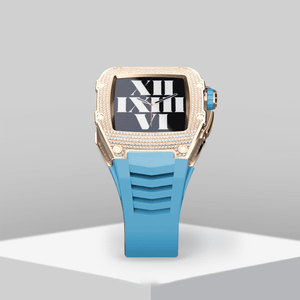 Apple Watch Case  Titanium diamonds Blue - ZIVRRI.COM