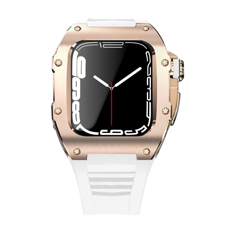 Apple Watch Case star screw Titanium white strap