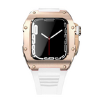 Load image into Gallery viewer, Apple Watch Case star screw Titanium white strap
