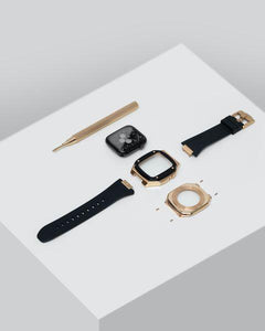 Apple Watch Case -18K Gold silicone strap - ZIVRRI.COM