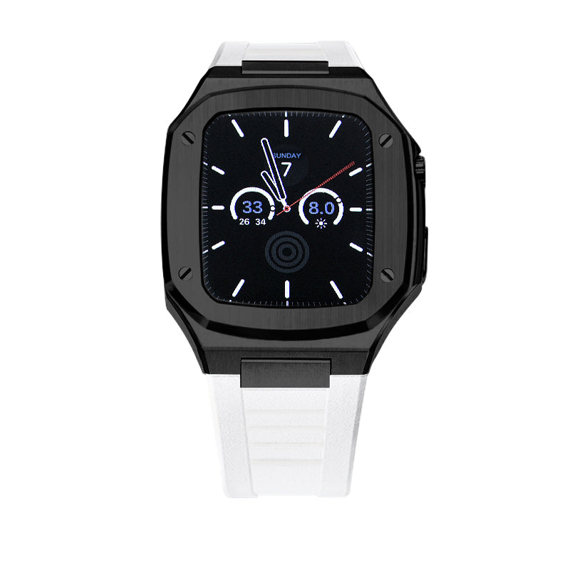 Apple Watch Case -  Series White  black bezel