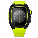 Load image into Gallery viewer, Apple Watch Case -Yellow  Titanium &amp; carbon fibre
