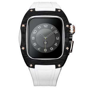 Apple Watch Case -White Titanium & carbon fibre