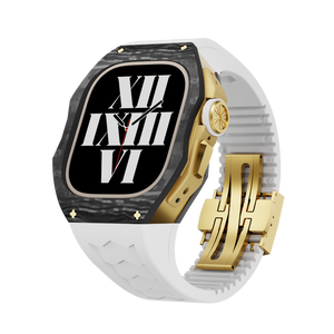 Apple Watch Case  Carbon fiber White -ULTRA 49MM