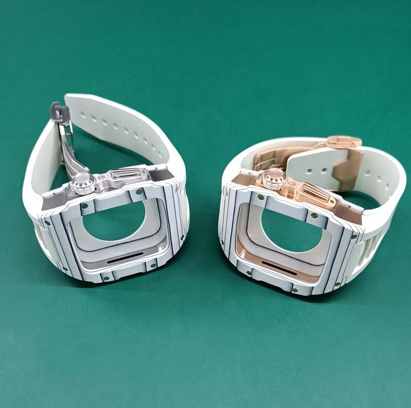 Apple Watch Case - White Raw Titanium - ZIVRRI.COM