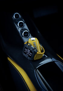 Apple Watch Case -Carbon fiber  yellow