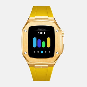 Apple Watch Case -18K Gold silicone strap - ZIVRRI.COM