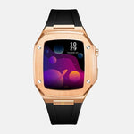 Load image into Gallery viewer, Apple Watch Case -18K Rose Gold silicone strap - ZIVRRI.COM
