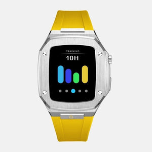 Apple Watch Case Silver  - Silicone strap