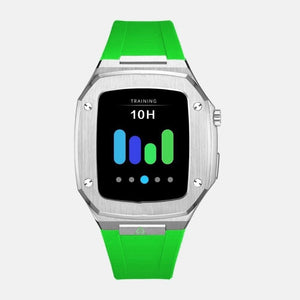 Apple Watch Case Silver  - Silicone strap