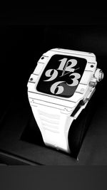 Load image into Gallery viewer, Apple Watch Case - White Raw Titanium - ZIVRRI.COM
